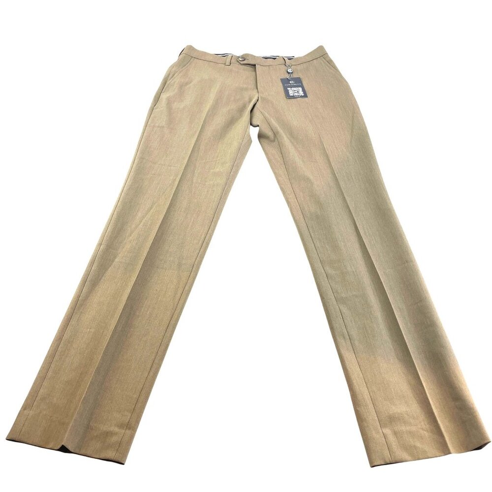 Construct Men's Light Brown Bistretch Dress Pants Size 30x32 NEW